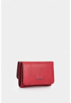 Billetera De Cuero Para Mujer Pequeña 2 Billetera De Cuero Para Mujer Pequeña 2 Rojo VÉLEZ