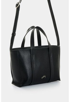 Bowling Nectaria En Cuero Grabado Para Mujer Bowling Nectaria En Cuero Grabado Para Mujer Negro VÉLEZ