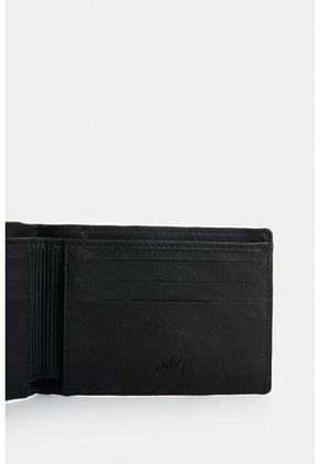 Billetera De Cuero Con Detalle Grabado Para Hombre Lira Billetera De Cuero Con Detalle Grabado Para Hombre Lira Negro VÉLEZ