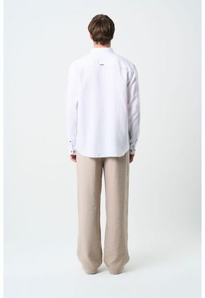 Camisa Manga Larga Semi Fitted Para Hombre Roma Camisa Manga Larga Semi Fitted Para Hombre Roma Blanco S VÉLEZ