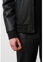 Chaqueta Clásica Doble Faz De Cuero Para Hombre Luminia Chaqueta Clásica Doble Faz De Cuero Para Hombre Luminia Negro L VÉLEZ de Vélez