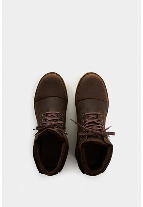 Botas Casual Laos De Cuero Para Hombre Vintage Botas Casual Laos De Cuero Para Hombre Vintage Cafe 38 VÉLEZ