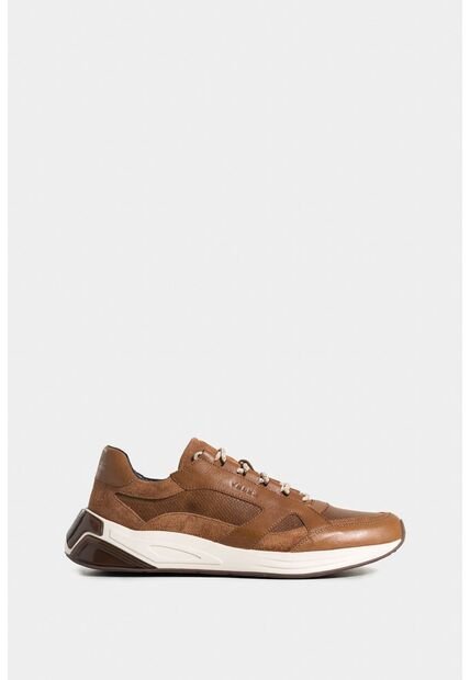 Tenis Bombay De Cuero Liso Y Gamuzado Para Hombre Vira En Talón Tenis Bombay De Cuero Liso Y Gamuzado Para Hombre Vira En Talón Miel 41 Vélez