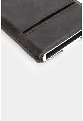 Porta Documentos De Cuero Miniwallet Porta Documentos De Cuero Miniwallet Negro VÉLEZ