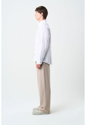 Camisa Manga Larga Semi Fitted Para Hombre Roma Camisa Manga Larga Semi Fitted Para Hombre Roma Blanco L VÉLEZ