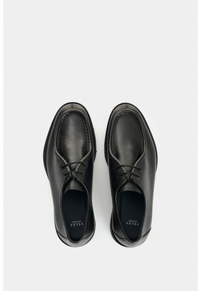 Zapatos De Cordón Acacia De Cuero Para Hombre Vena Tejida Zapatos De Cordón Acacia De Cuero Para Hombre Vena Tejida Negro 45 VÉLEZ