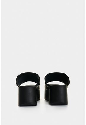 Sandalia Plataforma De Cuero Para Mujer Venus Sandalia Plataforma De Cuero Para Mujer Venus Negro 39 VÉLEZ