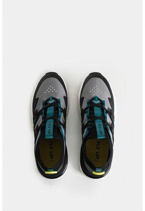 Tenis Fly Up Retro Para Hombre Textil Tecnológico Tenis Fly Up Retro Para Hombre Textil Tecnológico Negro 38 Vélez