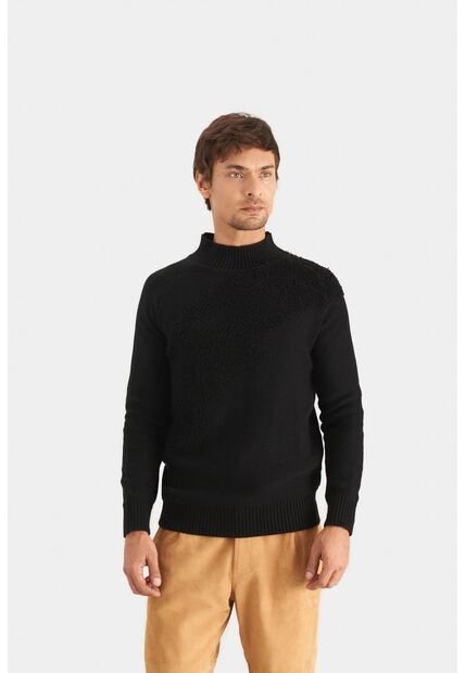 Sweater Dalí Sahara Tejido Para Hombre Silueta Semi Fitted Sweater Dalí Sahara Tejido Para Hombre Silueta Semi Fitted Negro S Vélez