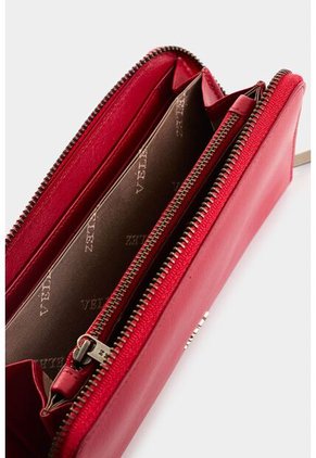 Porta Chequera De Cuero Para Mujer Angola Porta Chequera De Cuero Para Mujer Angola Rojo VÉLEZ