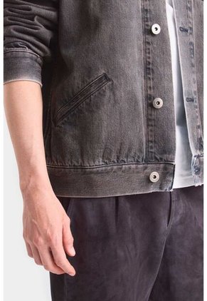 Chaqueta Garda En Denim Para Hombre Efecto Semi Encerado Chaqueta Garda En Denim Para Hombre Efecto Semi Encerado Gris Pistola XX VÉLEZ