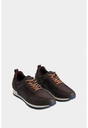 Tenis Engeil 2 De Cuero Y Malla Para Hombre Suela Bicolor Tenis Engeil 2 De Cuero Y Malla Para Hombre Suela Bicolor Cafe 46 Vélez