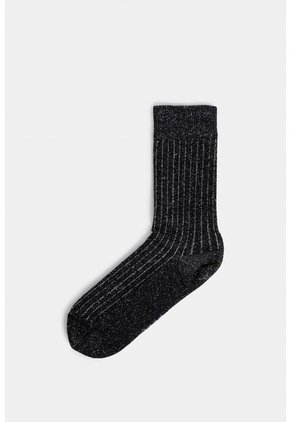 Calcetines Largos Sendero Para Mujer Acanalados Calcetines Largos Sendero Para Mujer Acanalados Negro XS VÉLEZ