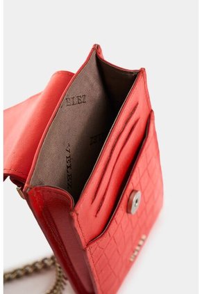 Porta Celular Serpia De Cuero Para Mujer Grabado Porta Celular Serpia De Cuero Para Mujer Grabado Rojo VÉLEZ