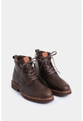 Botas Karioka De Cuero Para Hombre Tractoradas Botas Karioka De Cuero Para Hombre Tractoradas Cafe 41 VÉLEZ