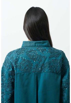 Chaqueta Cropped Holgada Para Mujer Tritón Chaqueta Cropped Holgada Para Mujer Tritón Azul Aguamarina XXXL VÉLEZ