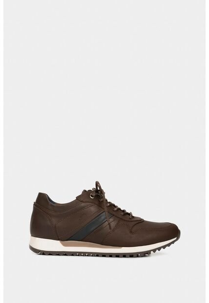Tenis Romeo De Cuero Para Hombre Efecto Envejecido Cafe Tenis Romeo De Cuero Para Hombre Efecto Envejecido Cafe 41 VÉLEZ
