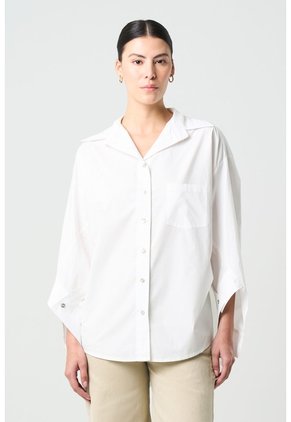 Camisa Soren Para Mujer Oversized Camisa Soren Para Mujer Oversized Blanco XS VÉLEZ