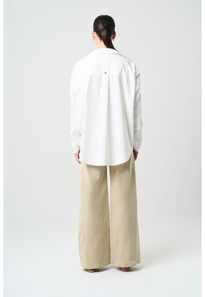Camisa Soren Para Mujer Oversized Camisa Soren Para Mujer Oversized Blanco XS VÉLEZ