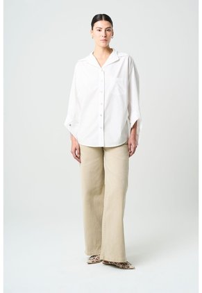 Camisa Soren Para Mujer Oversized Camisa Soren Para Mujer Oversized Blanco XS VÉLEZ