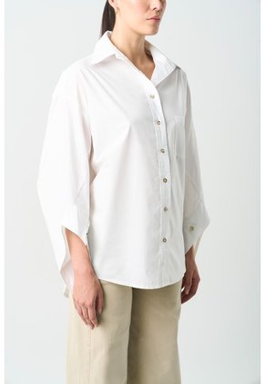 Camisa Soren Para Mujer Oversized Camisa Soren Para Mujer Oversized Blanco XS VÉLEZ