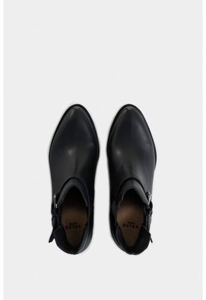 Botines Tacón Campina 2.0 De Cuero Para Mujer Silueta Cut Out Botines Tacón Campina 2.0 De Cuero Para Mujer Silueta Cut Out Negro 41 VÉLEZ