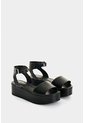Sandalia Plataforma De Cuero Para Mujer Soren Sandalia Plataforma De Cuero Para Mujer Soren Negro 40 VÉLEZ de Vélez