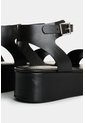 Sandalia Plataforma De Cuero Para Mujer Soren Sandalia Plataforma De Cuero Para Mujer Soren Negro 40 VÉLEZ de Vélez