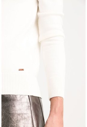 Sweater Tejido Básico Maqui Para Mujer Cuello Tortuga Sweater Tejido Básico Maqui Para Mujer Cuello Tortuga Crema M VÉLEZ