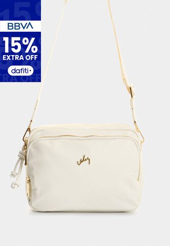 Manos Libres En Lona Y Cuero Para Mujer Square Manos Libres En Lona Y Cuero Para Mujer Square Blanco VÉLEZ Vélez