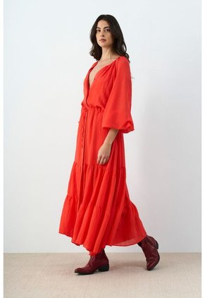 Vestido Maxi Para Mujer Elia Vestido Maxi Para Mujer Elia Rojo 12 VÉLEZ