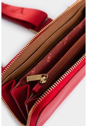 Porta Chequera De Cuero Para Mujer Vesubio Porta Chequera De Cuero Para Mujer Vesubio Rojo VÉLEZ