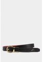 Cinturón Doble Faz Rea 2.0 De Cuero Liso Para Mujer Puntera Hexagonal Cinturón Doble Faz Rea 2.0 De Cuero Liso Para Mujer Puntera Hexagonal Negro M VÉLEZ de Vélez