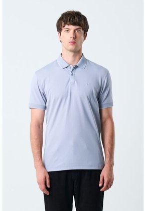 Polo Manga Corta Solan Para Hombre Semi Fitted Polo Manga Corta Solan Para Hombre Semi Fitted Azul XS VÉLEZ
