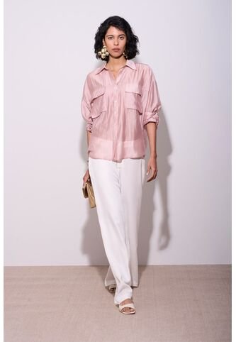 Camisa Manga Larga Para Mujer Pearl Camisa Manga Larga Para Mujer Pearl Rosado S VÉLEZ Vélez