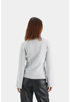 Sweater Misolis Tejido Para Mujer Hilos Lurex Sweater Misolis Tejido Para Mujer Hilos Lurex Plata XL Vélez