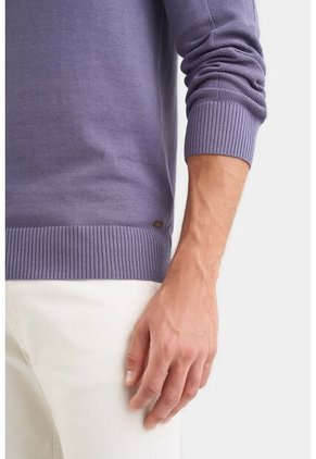 Sweater Tejido En Algodón Para Hombre Manga Ranglan Sweater Tejido En Algodón Para Hombre Manga Ranglan Lila XXL Vélez