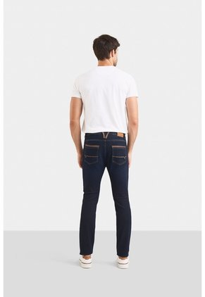 Jean Hori Blue Denim Para Hombre Pasadores En Cuero Jean Hori Blue Denim Para Hombre Pasadores En Cuero Azul 34 VÉLEZ