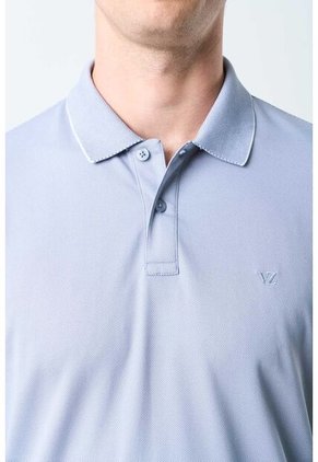 Polo Manga Corta Solan Para Hombre Semi Fitted Polo Manga Corta Solan Para Hombre Semi Fitted Azul XS VÉLEZ