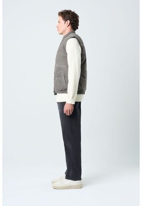 Chaleco Sika De Cuero Para Hombre Doble Faz Chaleco Sika De Cuero Para Hombre Doble Faz Gris XL VÉLEZ