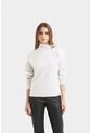 Sweater Calas Tejido Para Mujer Solapa Efecto Drapeado Sweater Calas Tejido Para Mujer Solapa Efecto Drapeado Blanco XL Vélez de Vélez