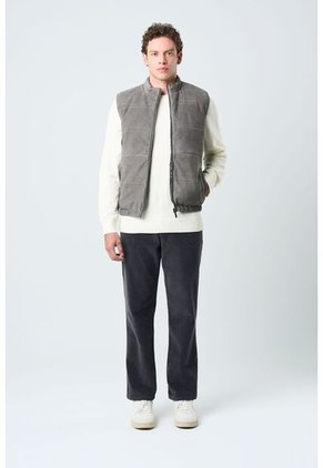 Chaleco Sika De Cuero Para Hombre Doble Faz Chaleco Sika De Cuero Para Hombre Doble Faz Gris XL VÉLEZ