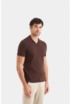 Polo Tejida Para Hombre Cuello En V Polo Tejida Para Hombre Cuello En V Cafe S Vélez