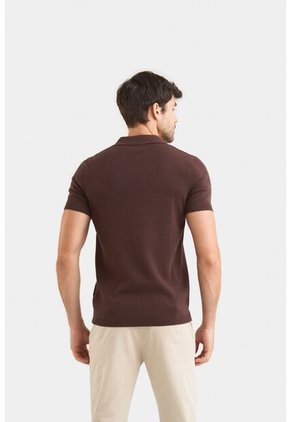 Polo Tejida Para Hombre Cuello En V Polo Tejida Para Hombre Cuello En V Cafe S Vélez