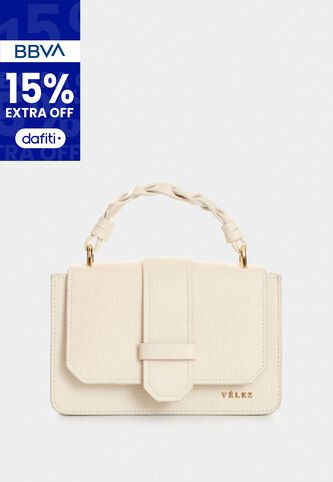 Manos Libres Garniel De Cuero Para Mujer Manija Tejida Manos Libres Garniel De Cuero Para Mujer Manija Tejida Blanco VÉLEZ Vélez