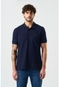 Polo Manga Corta Essential Para Hombre Textura Polo Manga Corta Essential Para Hombre Textura Azul Oscuro XL VÉLEZ de Vélez