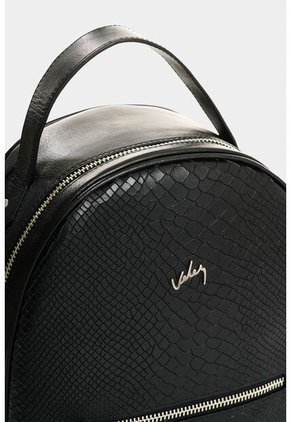 Morral De Cuero Grabado Para Mujer Easy Morral De Cuero Grabado Para Mujer Easy Negro VÉLEZ
