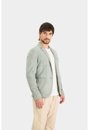 Blazer Niger De Gamuza Para Hombre Fit Semi Ajustado Blazer Niger De Gamuza Para Hombre Fit Semi Ajustado Agua Marina S VÉLEZ