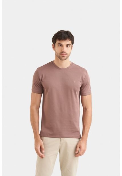 Camiseta Micropima Arizona Para Hombre Semi Ajustada Camiseta Micropima Arizona Para Hombre Semi Ajustada Cafe S Vélez