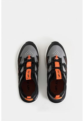 Tenis Fly Up Retro Para Hombre Textil Tecnológico Tenis Fly Up Retro Para Hombre Textil Tecnológico Negro 40 Vélez